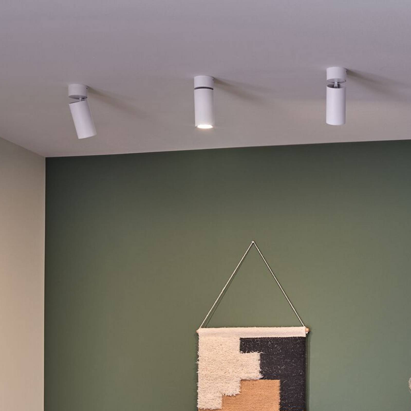 Paulmann LED-loftlampe Turnal Coin, hvid, metal, 2.700 K