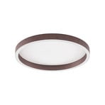 Plafoniera LED Rotundo, marrone, dimmerabile, Ø 40 cm - Lucande