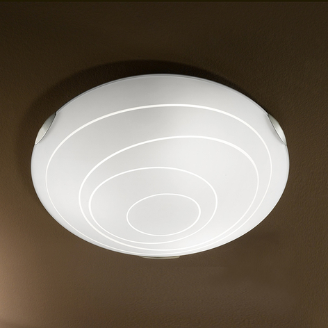 Plafonnier rond KENT blanc