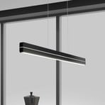 Candeeiro suspenso LED Bopp Switch, preto, comprimento 118 cm, metal