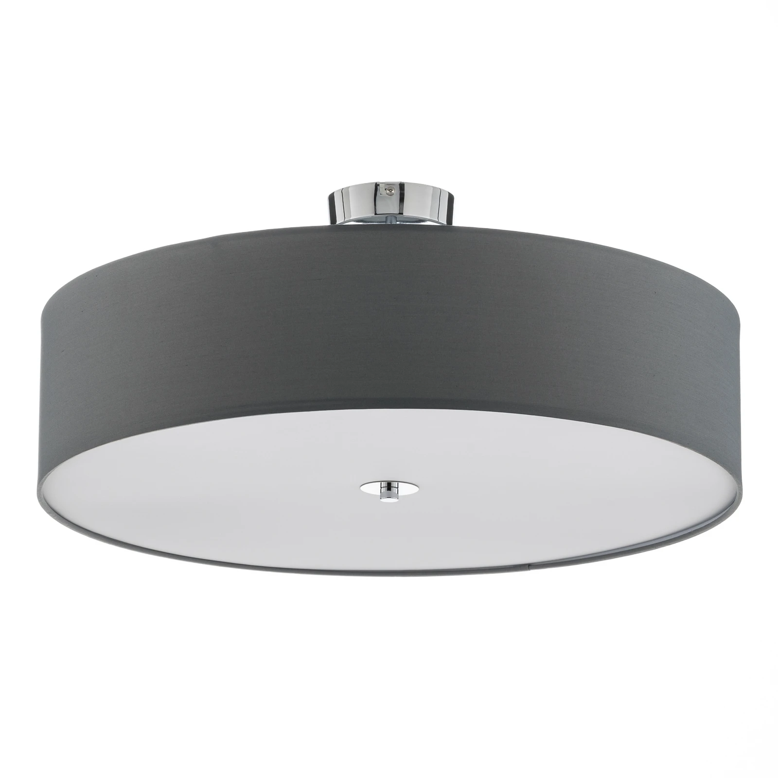Plafonnier textile Andria, 60 cm, gris clair