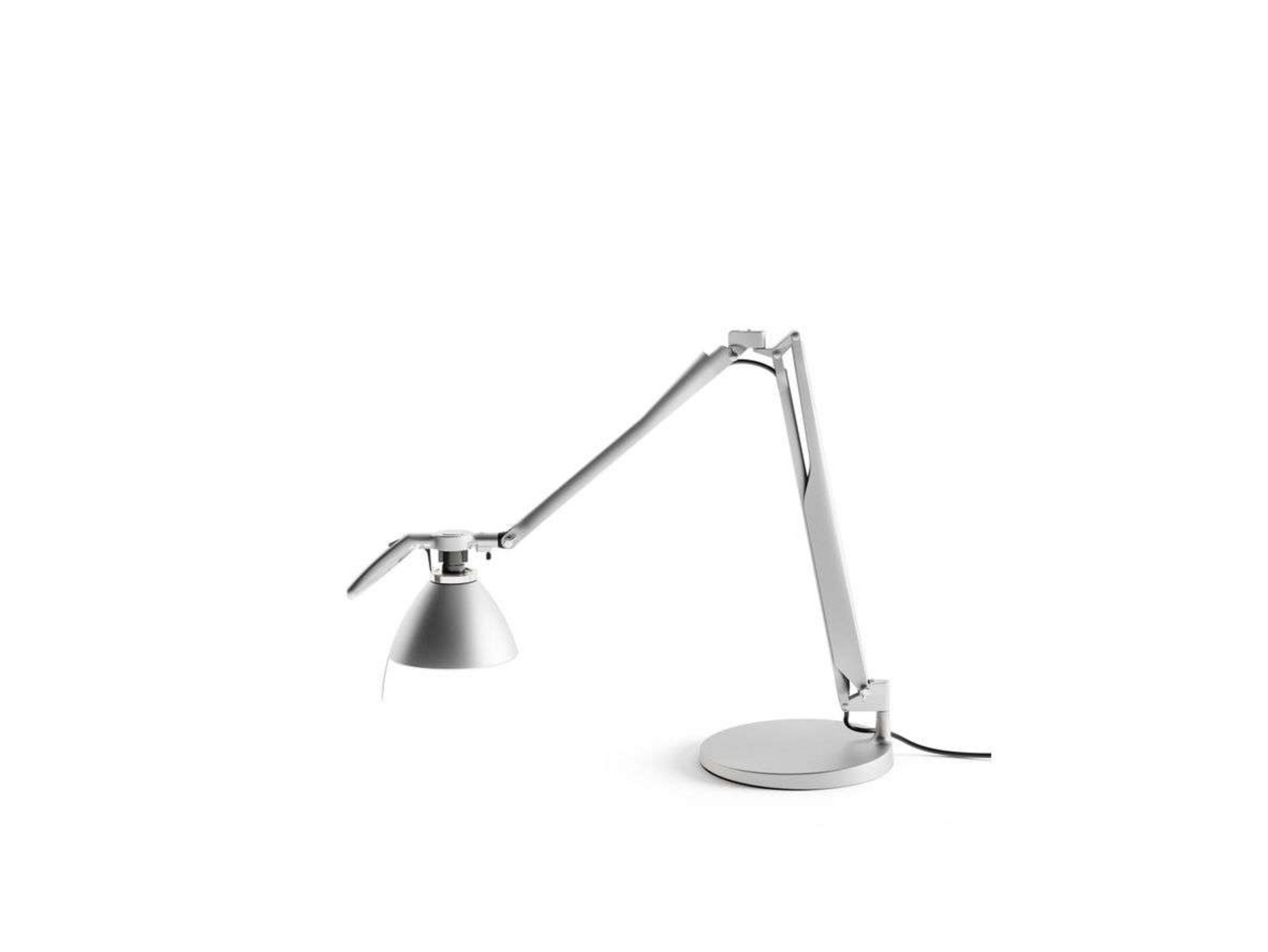 Fortebraccio Candeeiro de Mesa com 2 Arms Standard Base Interruptor Metal - Luce