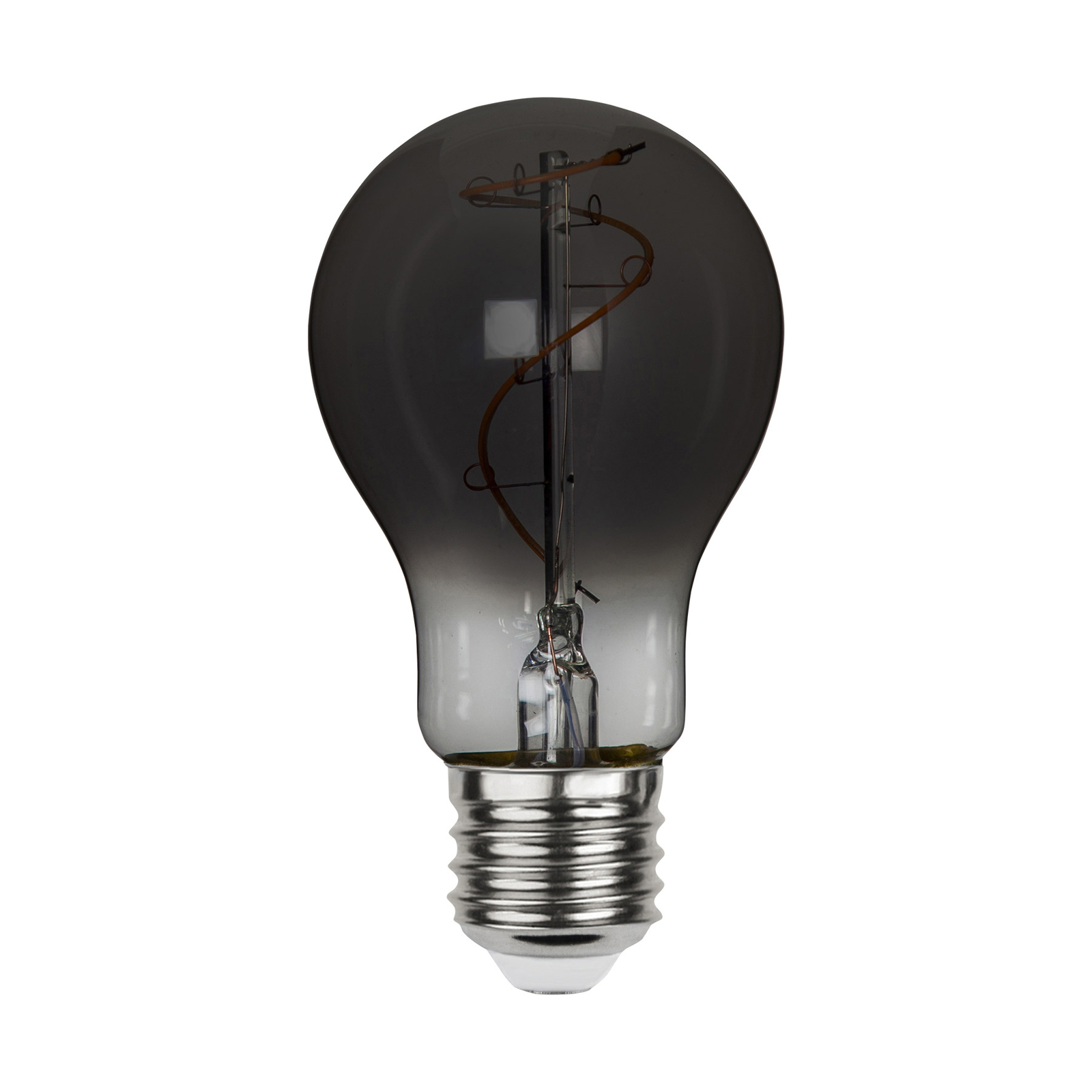 LED-Filamentlampe A60 E27 3W 1800K Rauchglas