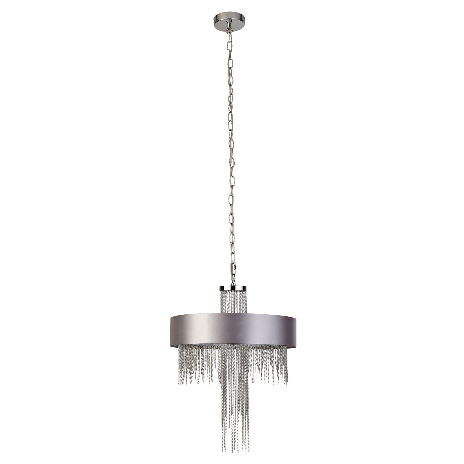 Alina pendant light, grey, metal, Ø 40 cm, E14