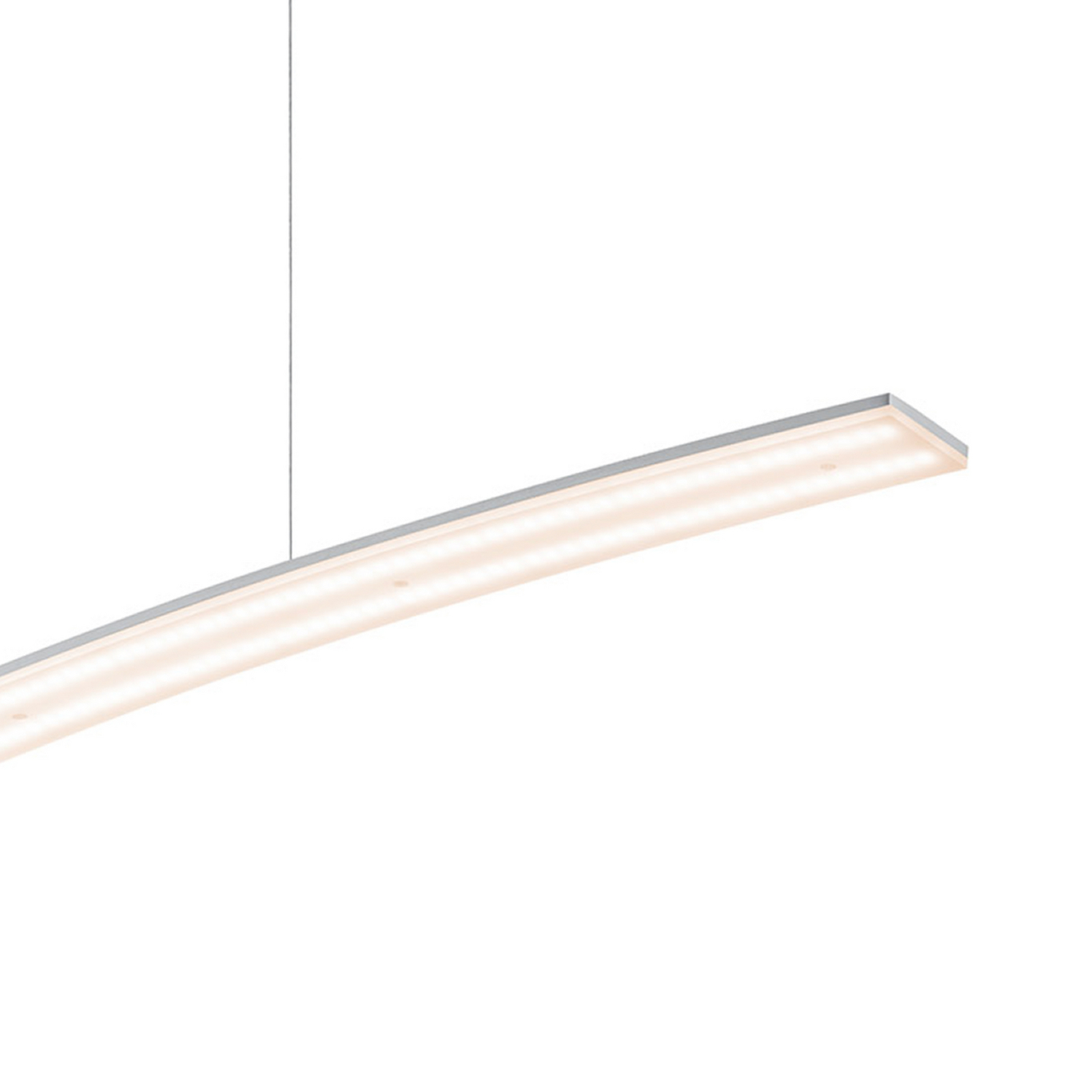 LED piekaramā lampa „Sira“, garums 130 cm, alumīnija krāsas metāls, CCT LED piekaramā lampa „Sira“, garums 130 cm, alumīnija krāsas metāls, CCT