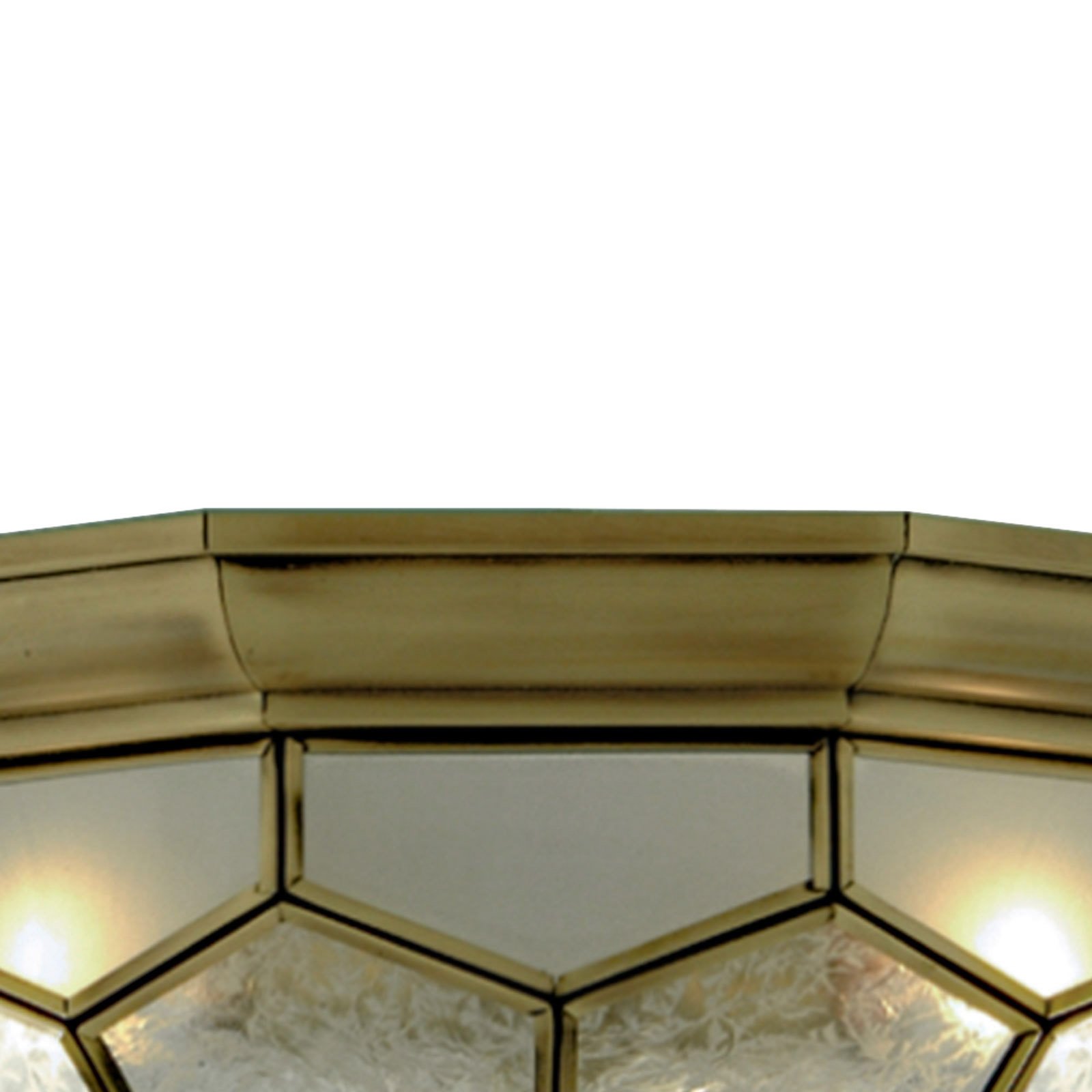 Candeeiro de teto Frida com inserções de vidro