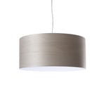 LZF LED-hengelampe Gea, grå, Ø 42 cm, tre