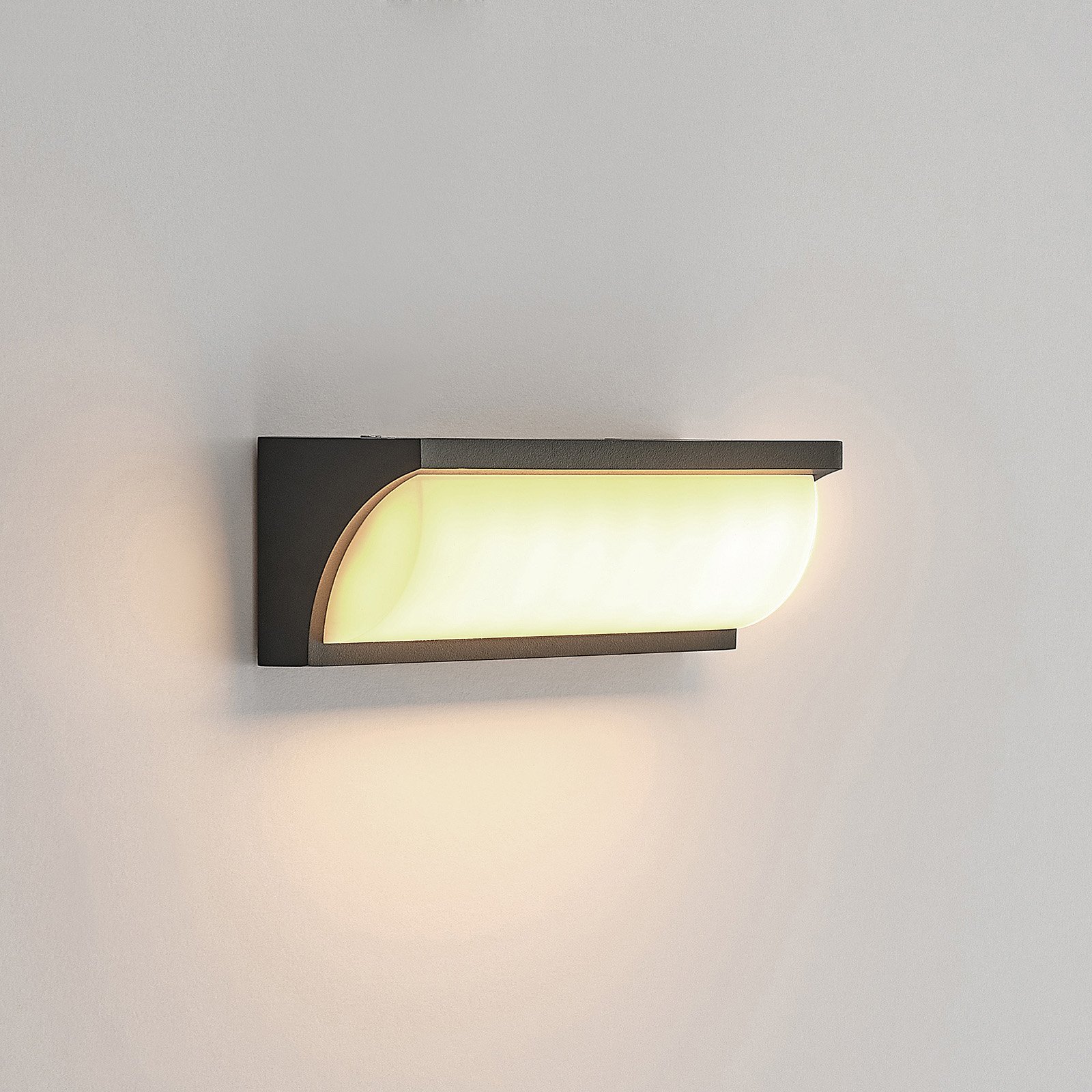 Aune LED ExteriorAplique de Pared Anthracite - Lucande