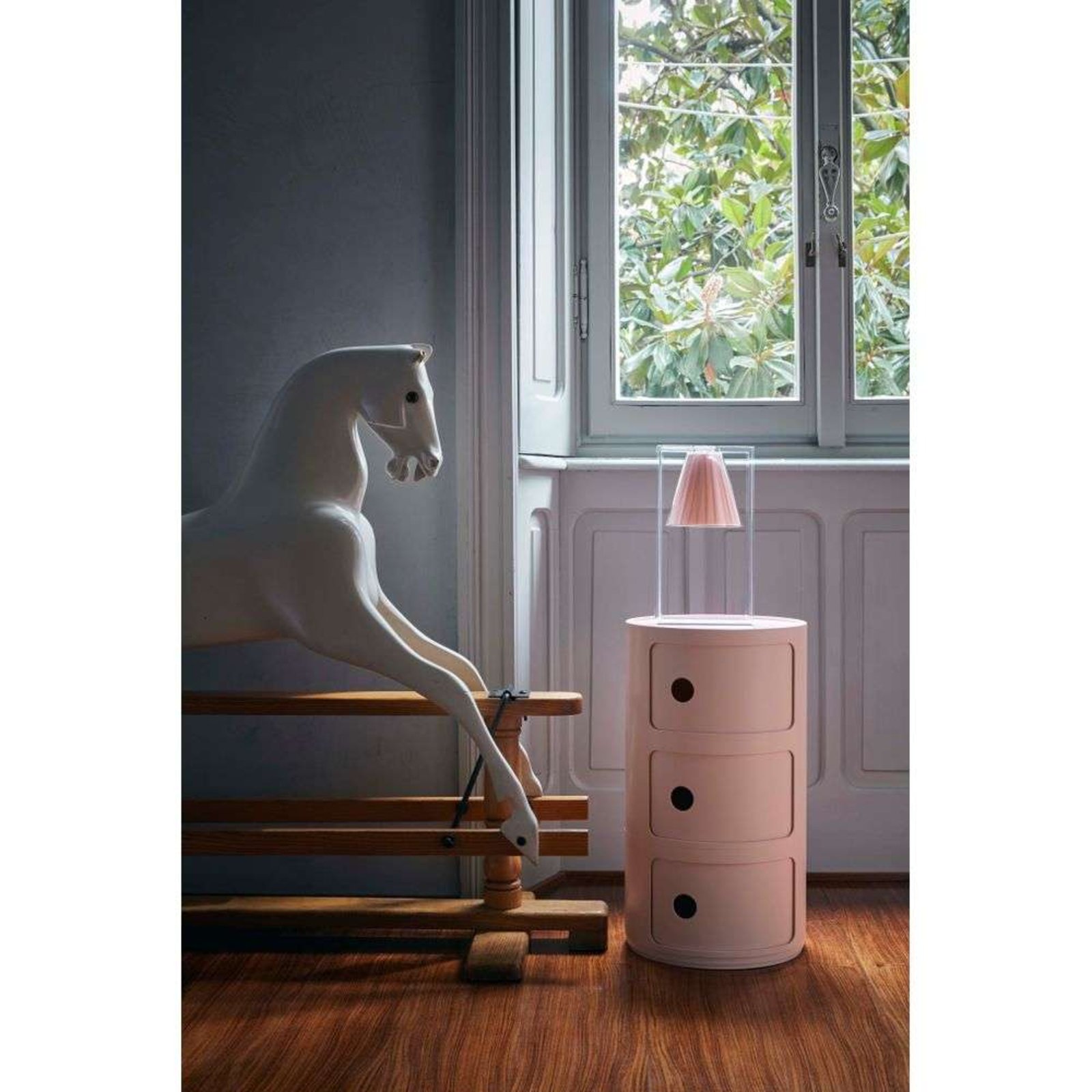 Componibili Bio 3 Masă Laterală Pink - Kartell