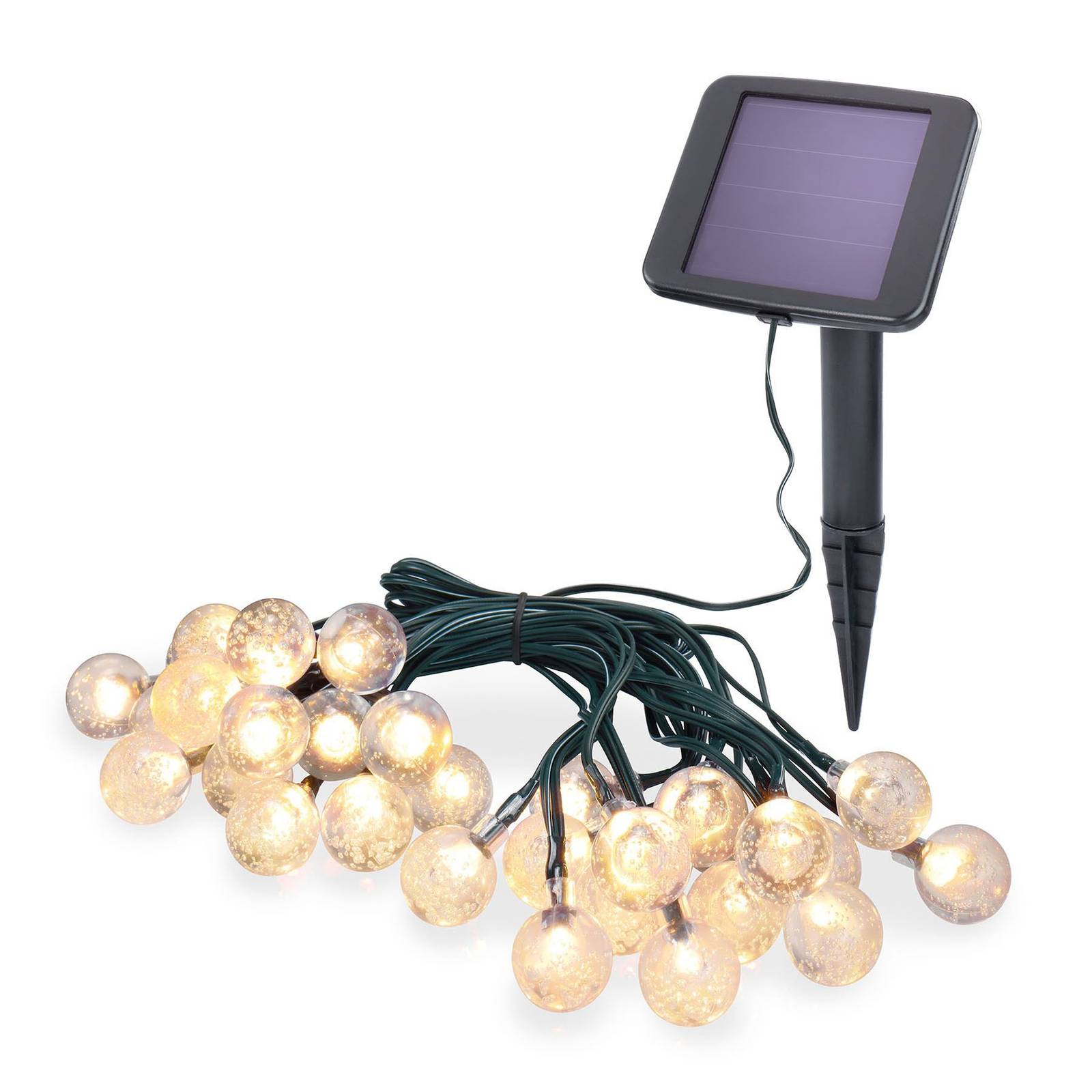 Esotec Bubble Balls solar LED string lights with 30 balls, plastic, L: 800 cm