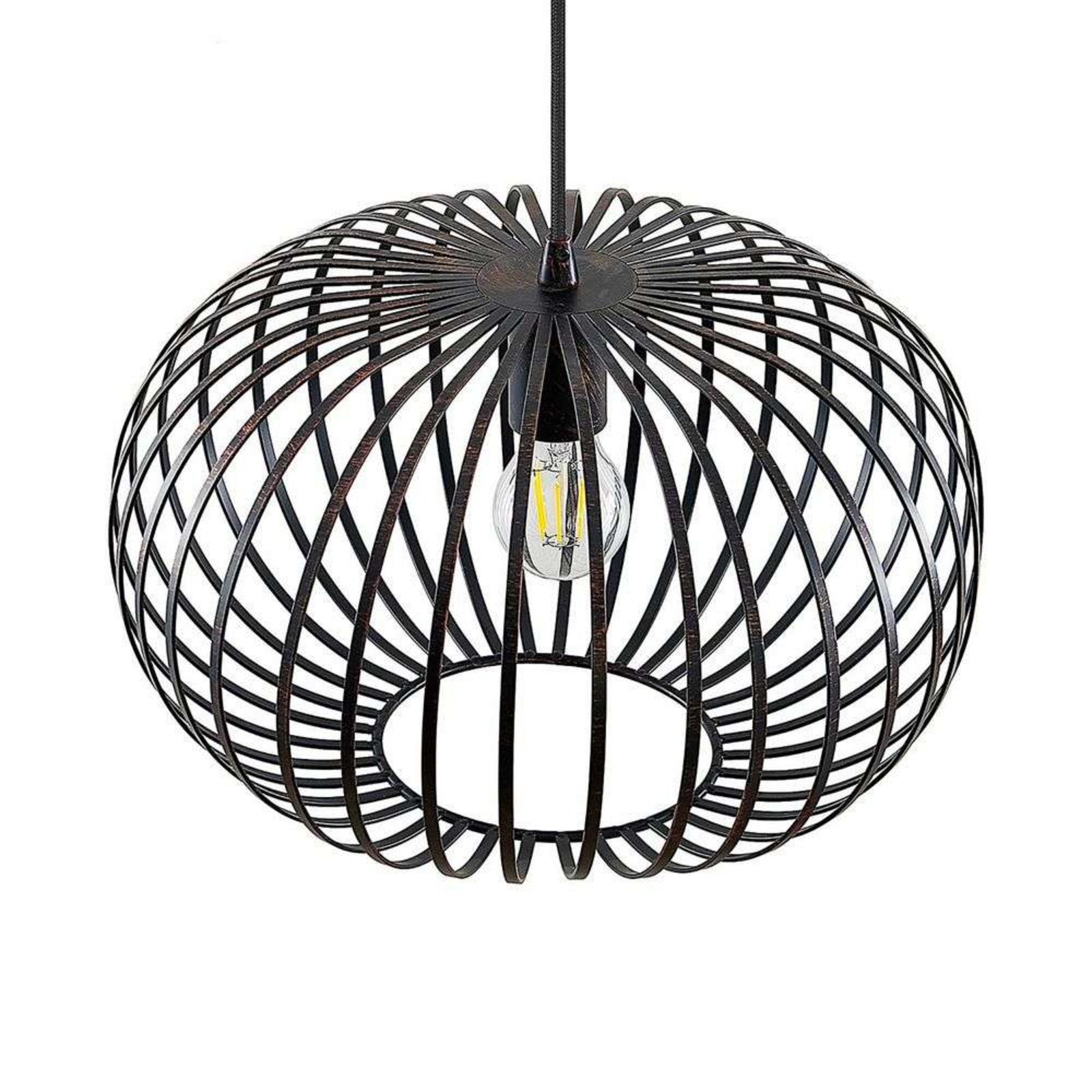 Rosalea Lustră Pendul Black/Copper - Lindby