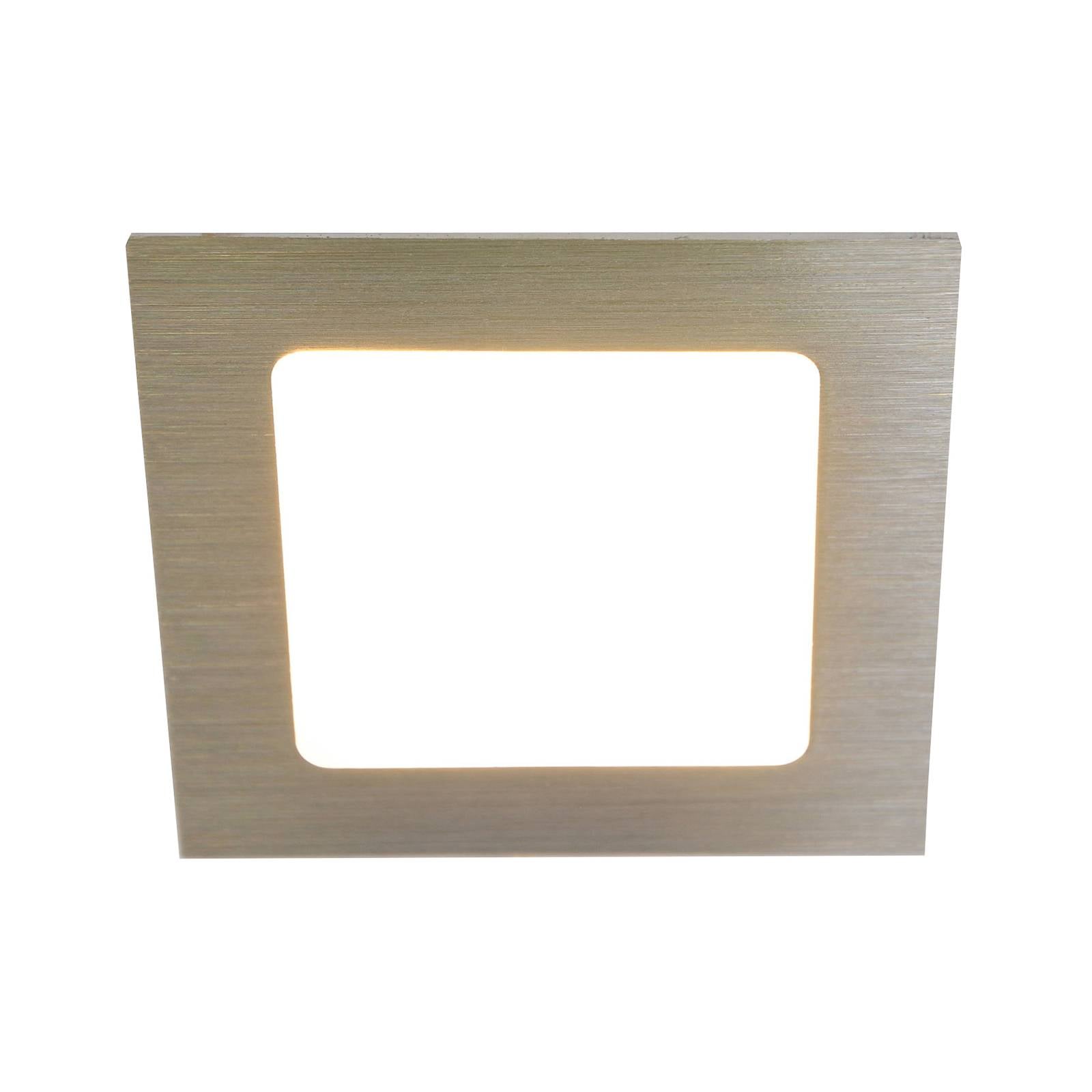 Hera Mueble empotrada LED FAQ 68, acero inox. 4W 3.000K, para salón / comedor, plástico, 4 W, etiqueta energética: G, longitud: 7.5 cm, anchura: 7.5 cm, altura: 0.2 cm