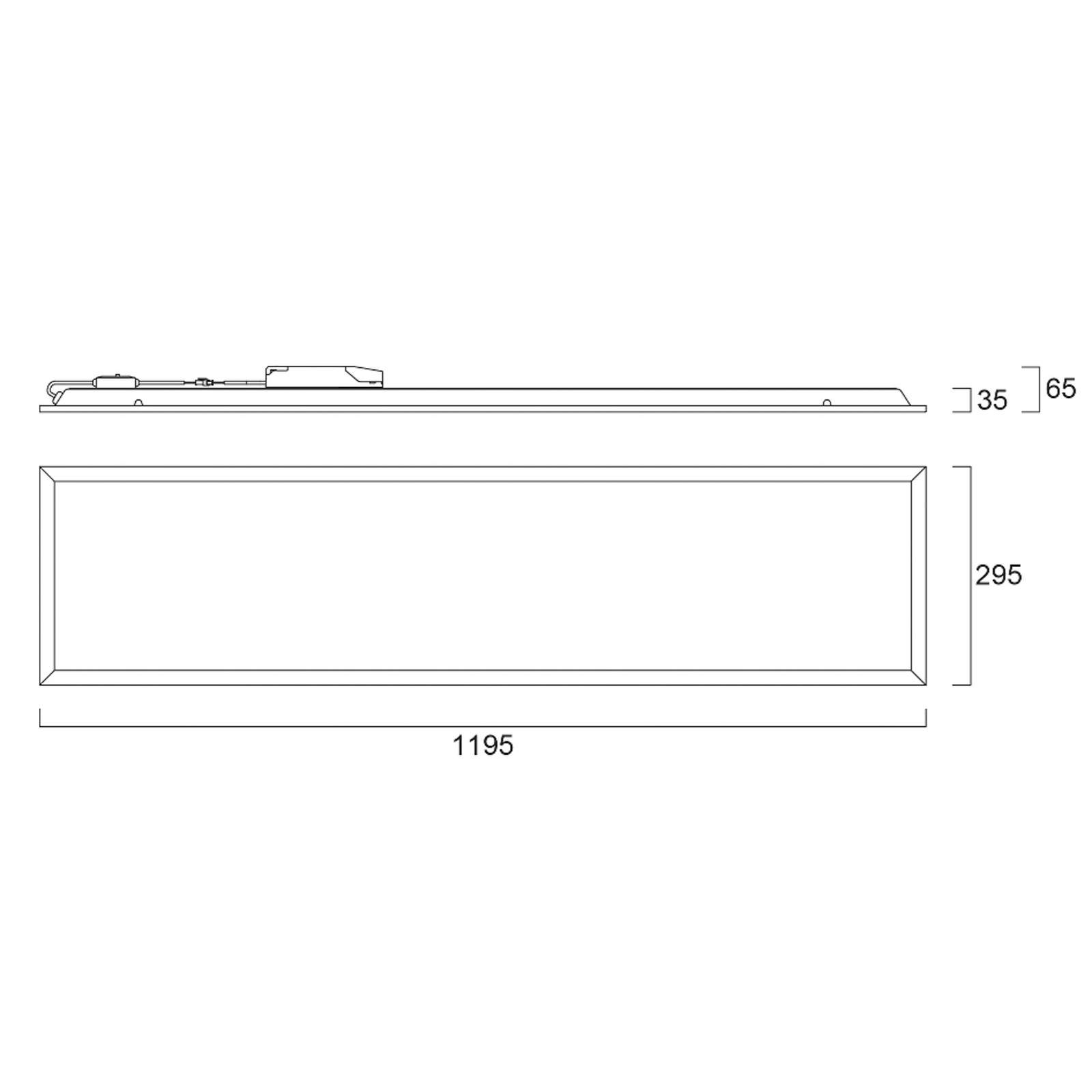 LED-inbouwpaneel START, wit, 120 x 30 cm, DALI, CCT 33 W, UGR19 LED-inbouwpaneel START, wit, 120 x 30 cm, DALI, CCT 33 W, UGR19