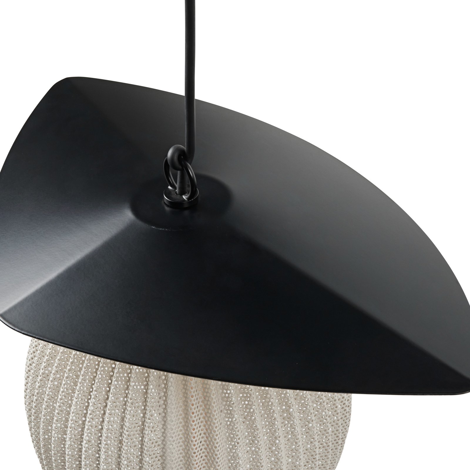 Satellite Outdoor Pendant Ø27 Cream White/Black - GUBI