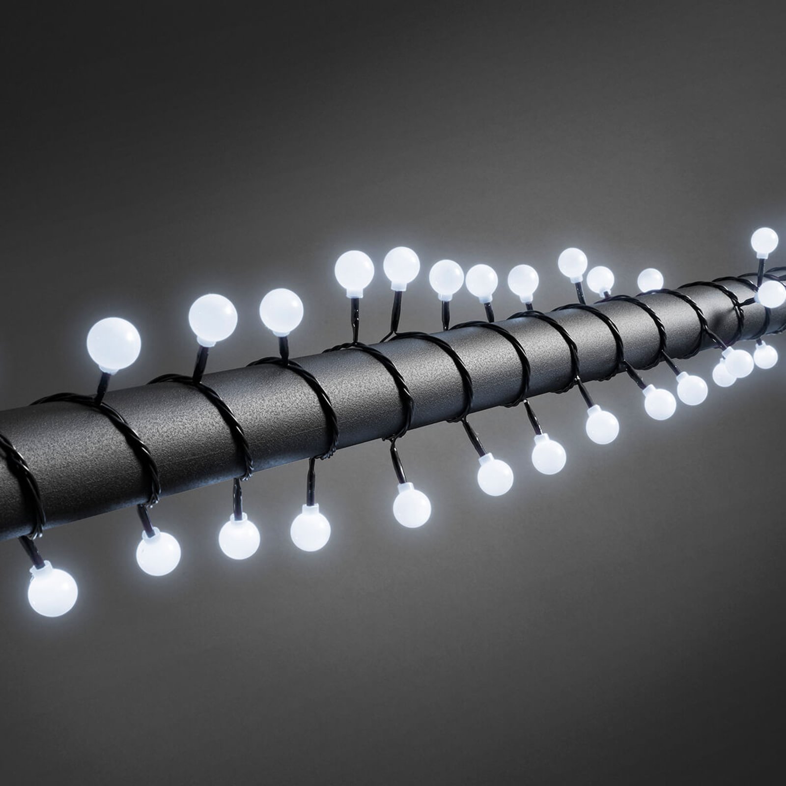 Kültéri - LED fényfüzér gömb 80 égős