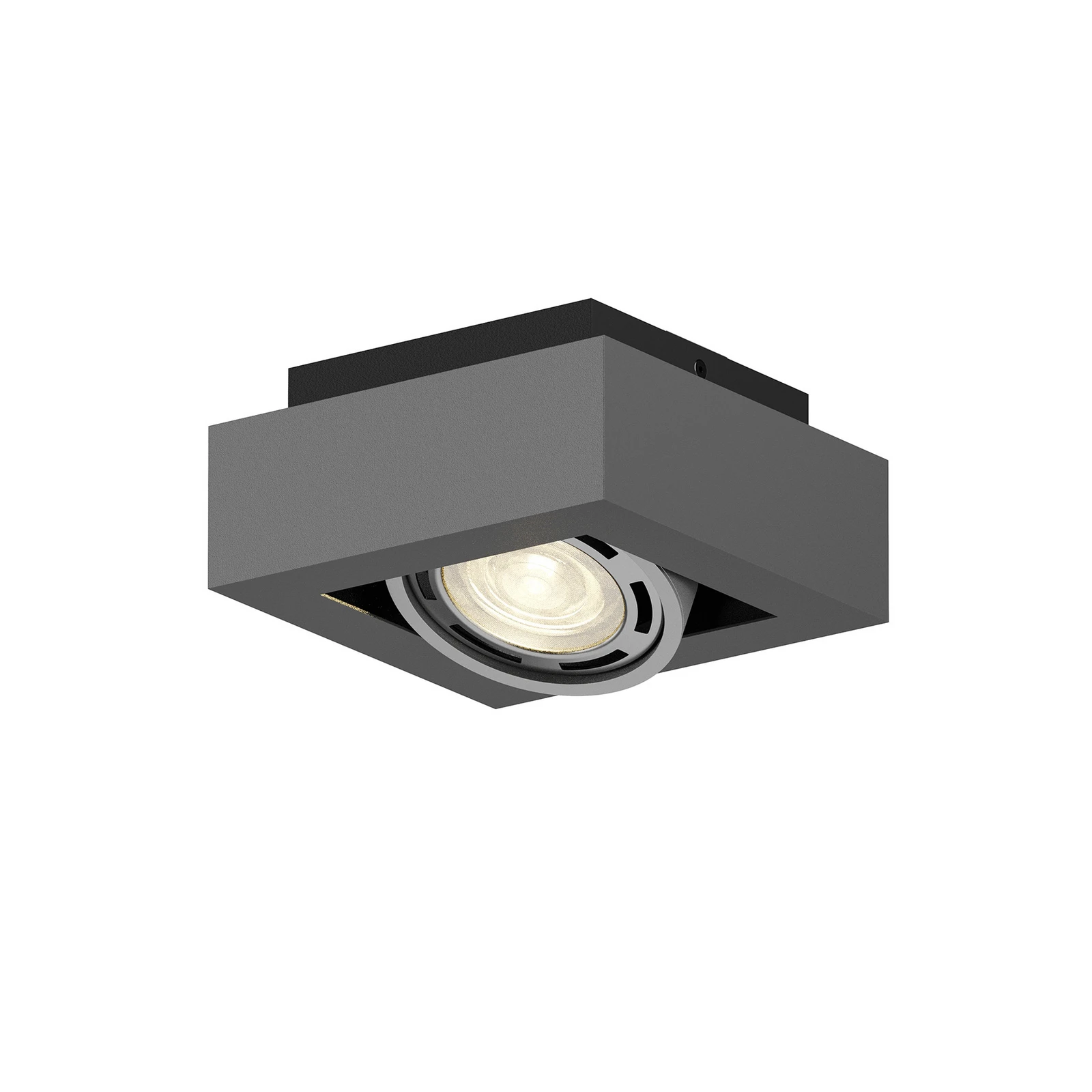 Arcchio Deckenstrahler Ronka, grau, 19 cm x 19 cm, GU10