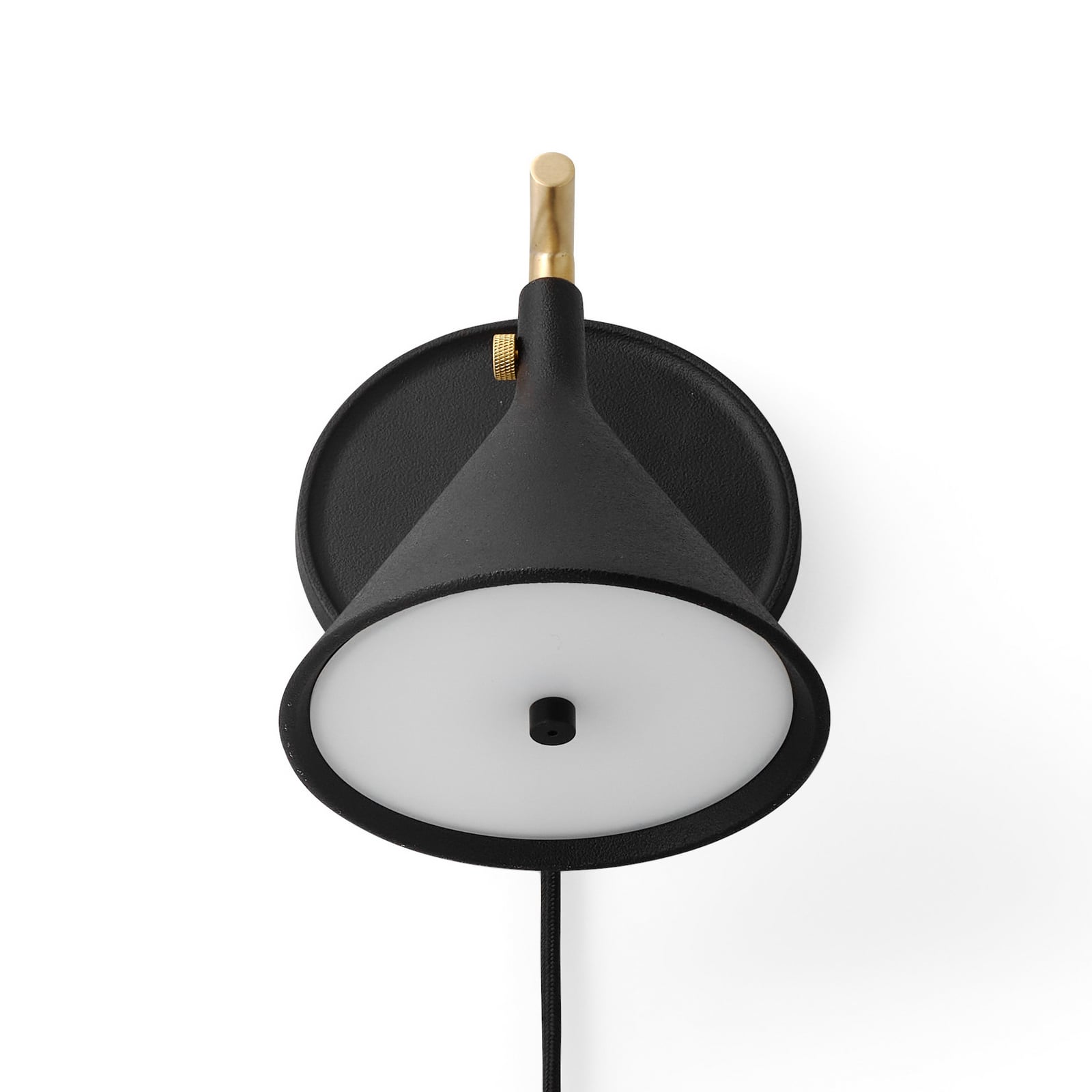 Cast Sconce LED-Wandlampe, schwarz, Stecker, dim. - Audo