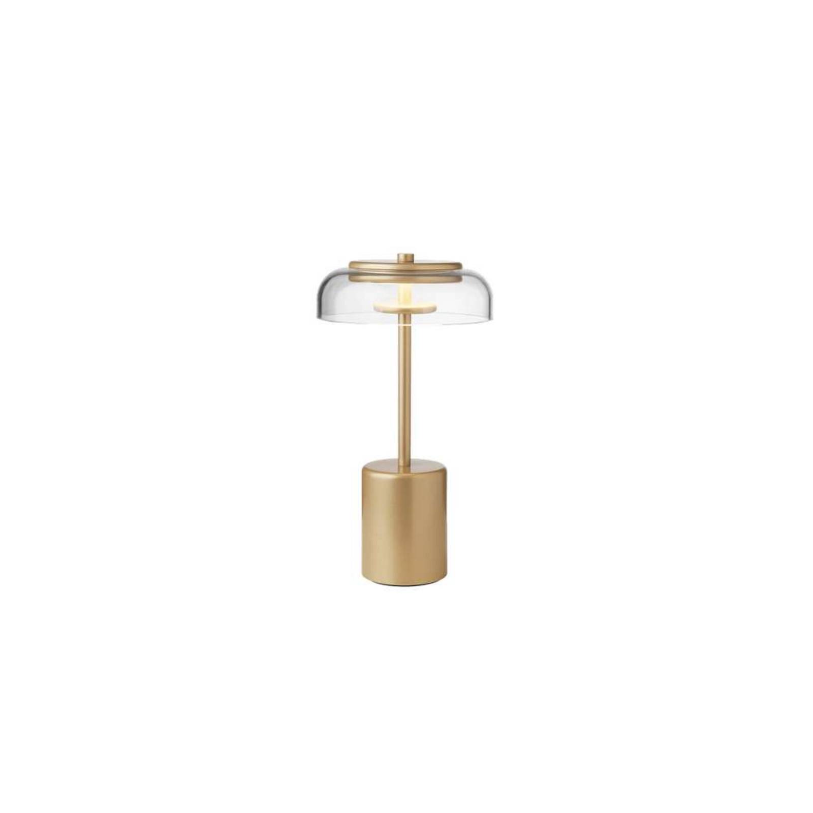 Nuura LED-Akku-Tischlampe Blossi, Höhe 26 cm goldfarben/klar günstig online kaufen