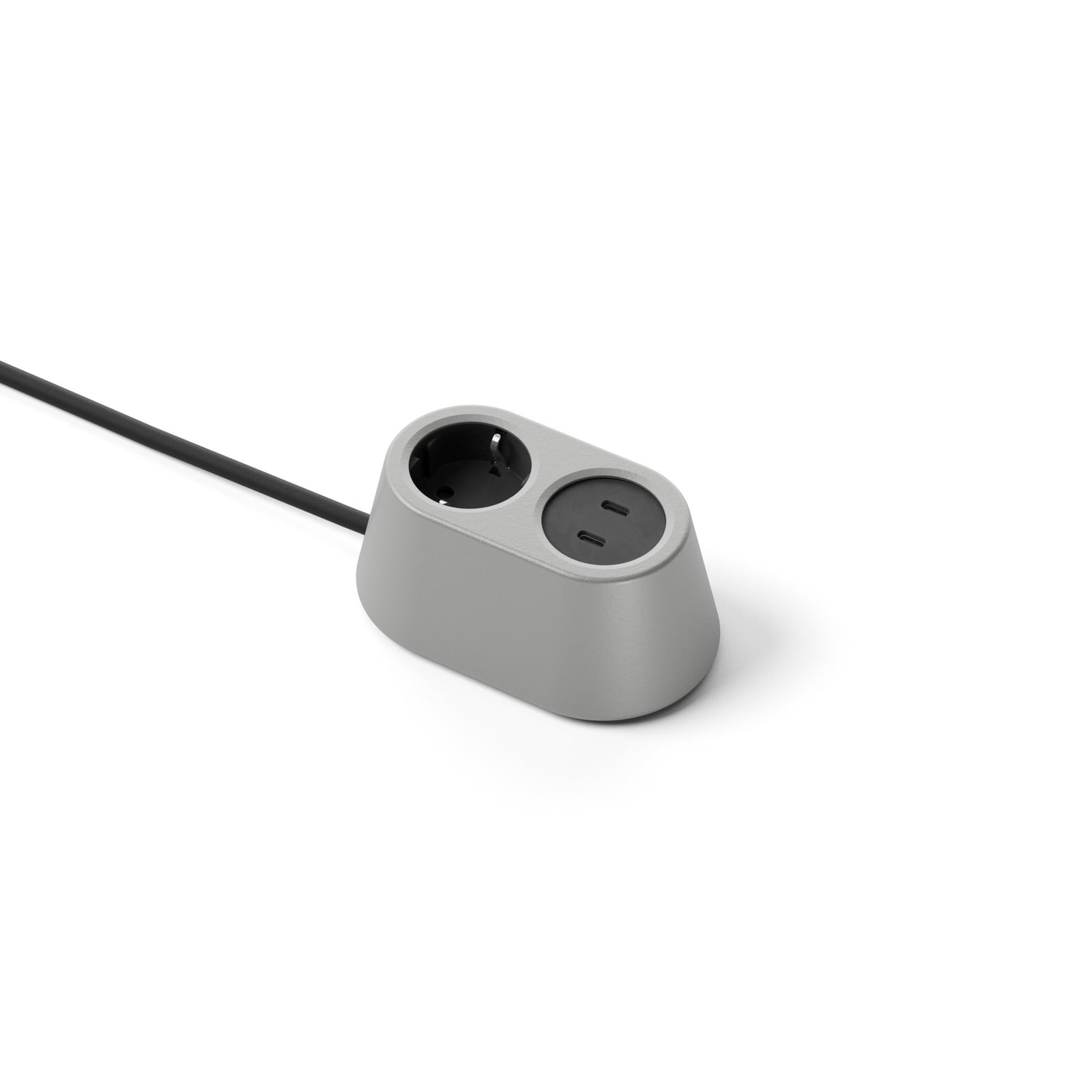 Prise NOMAD BLOCK en aluminium 1 x type F + USB - Fonction de moulage Prise NOMAD BLOCK en aluminium 1 x type F + USB - Fonction de moulage