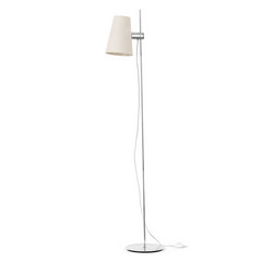 Lampa podłogowa Lupe regulowany klosz tekstylny