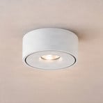 Plafonnier LED Arcchio Rotari, blanc, métal, Ø 12 cm