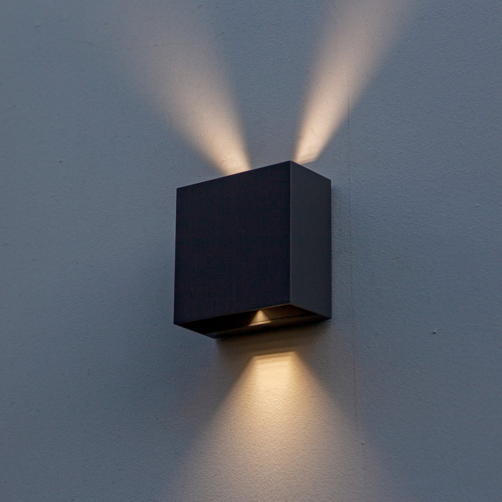 Gemini Beams, IP54 up/down hoekig antraciet