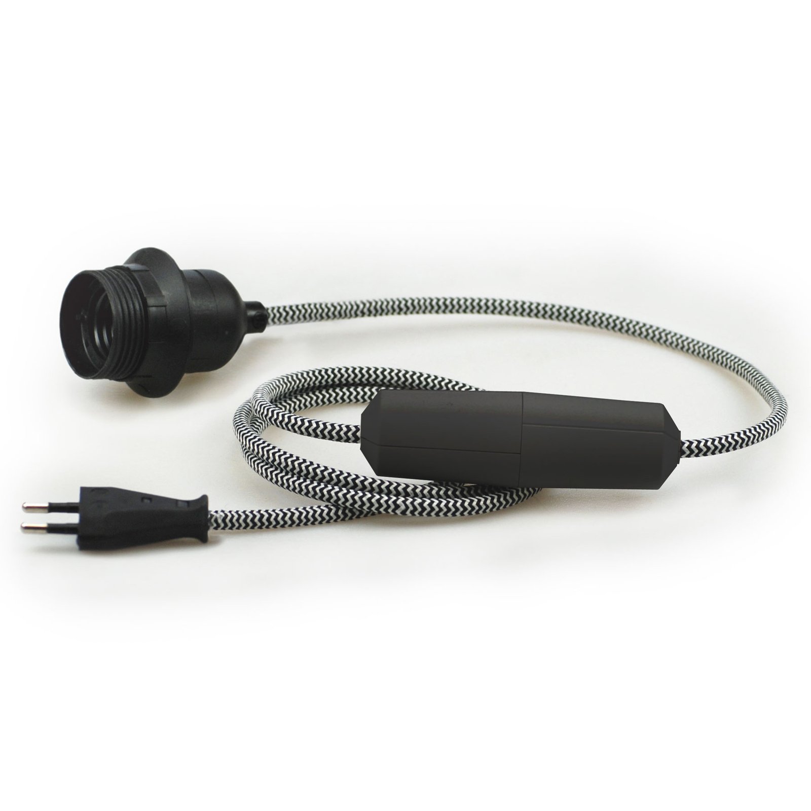 EHMANN T28.08 Schnurdimmer-Set, schwarz-weiß