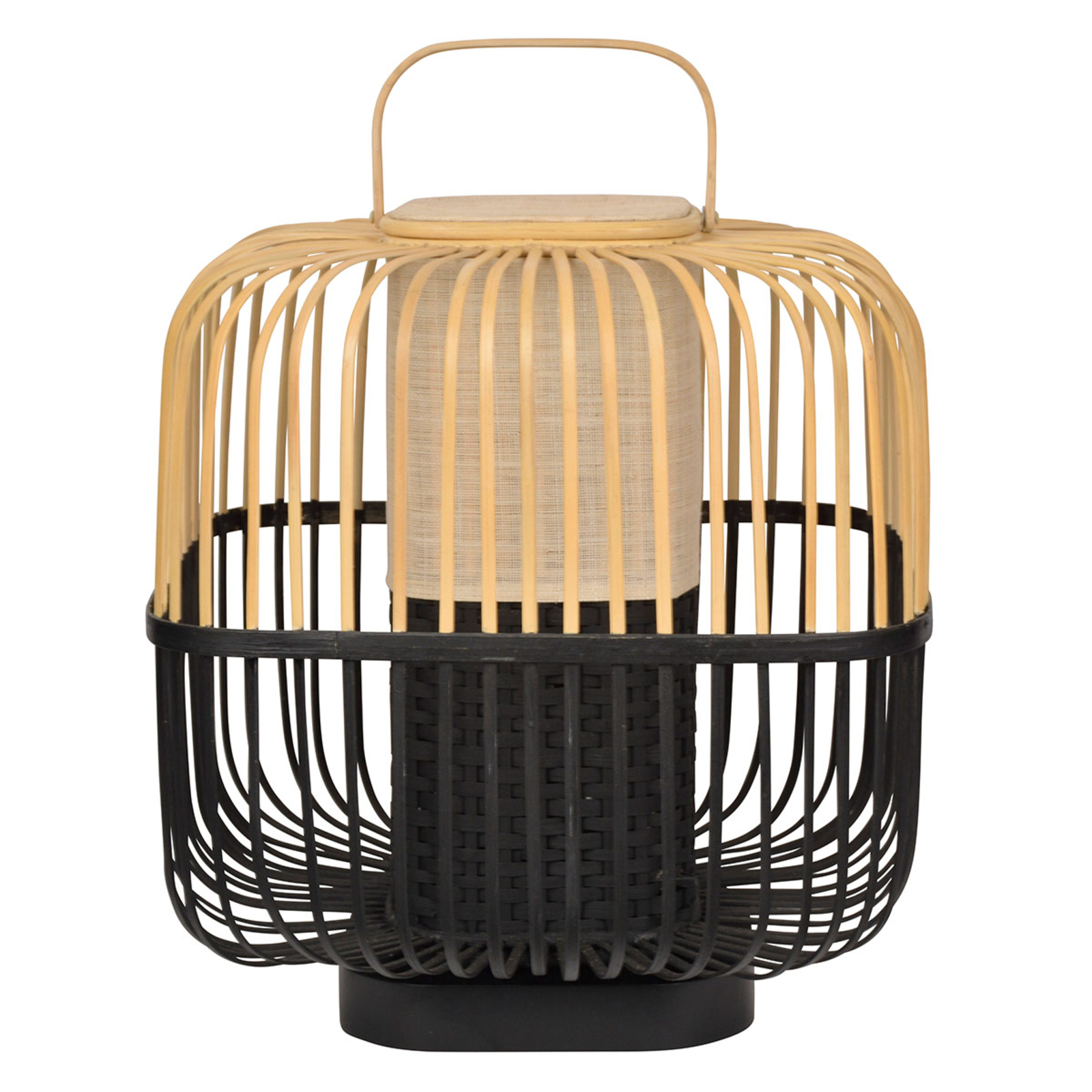 Forestier Bamboo Square Tischleuchte aus Bambus