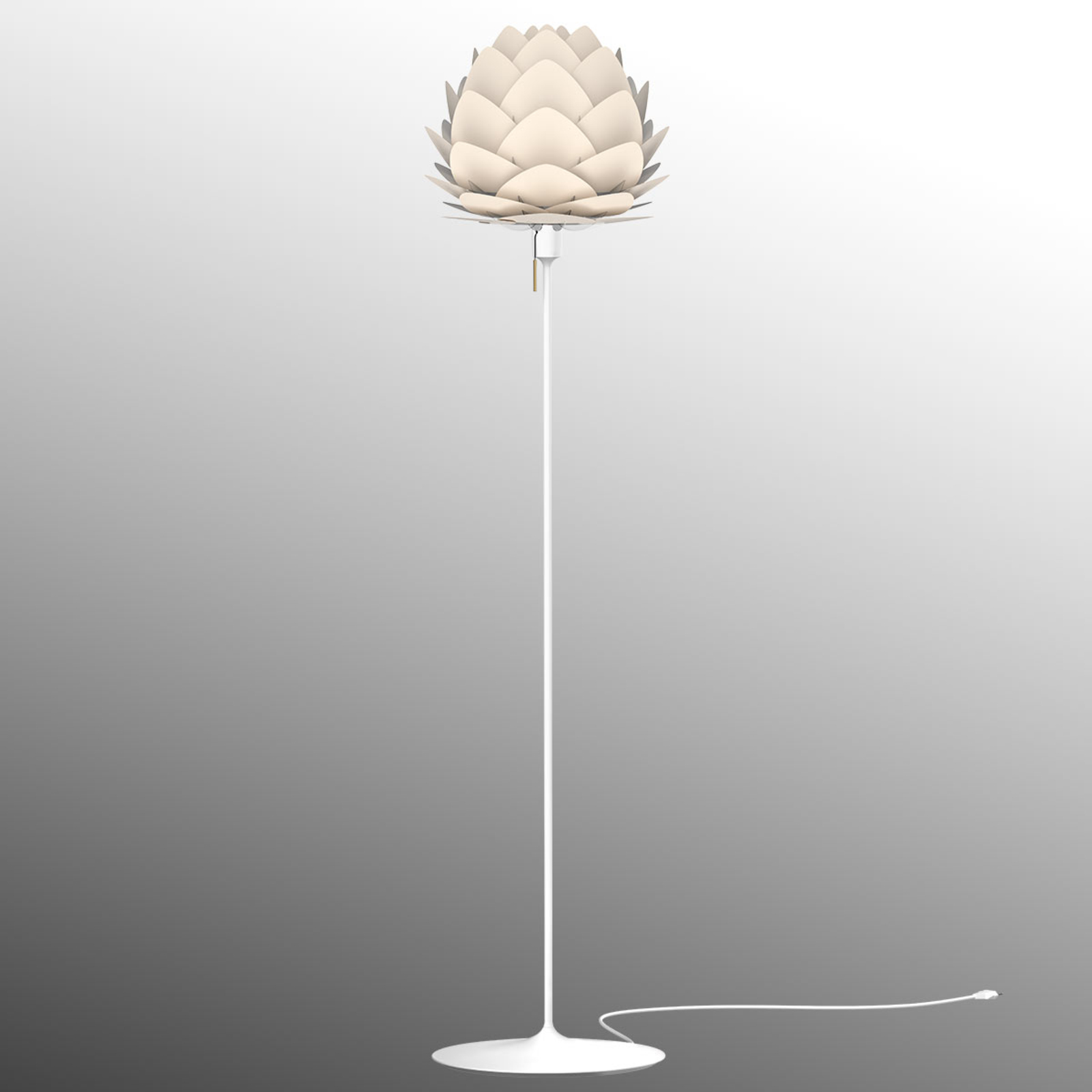 UMAGE Aluvia mini lampa stojąca, macica perłowa