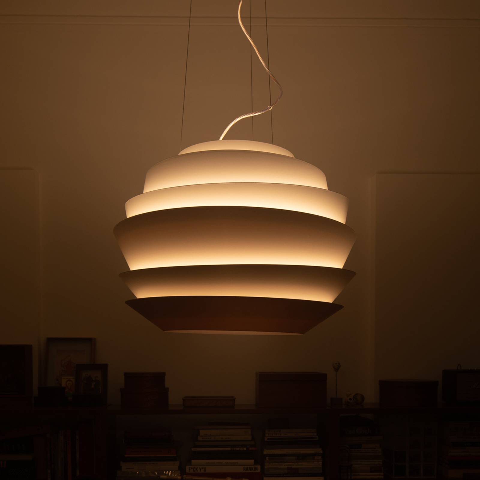 Foscarini Le Soleil lampa wisząca LED, biała