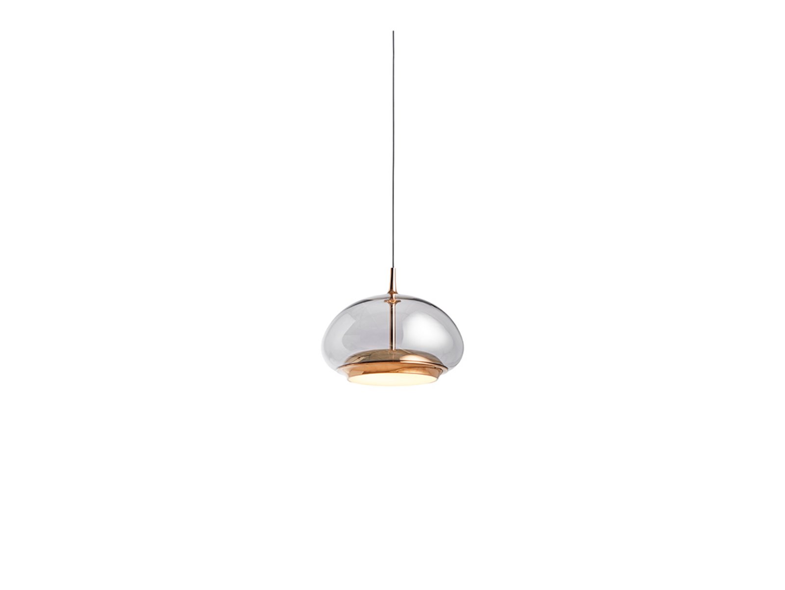 Avalon Závěsná Lampa Smoked/Rose Gold - Loom Design