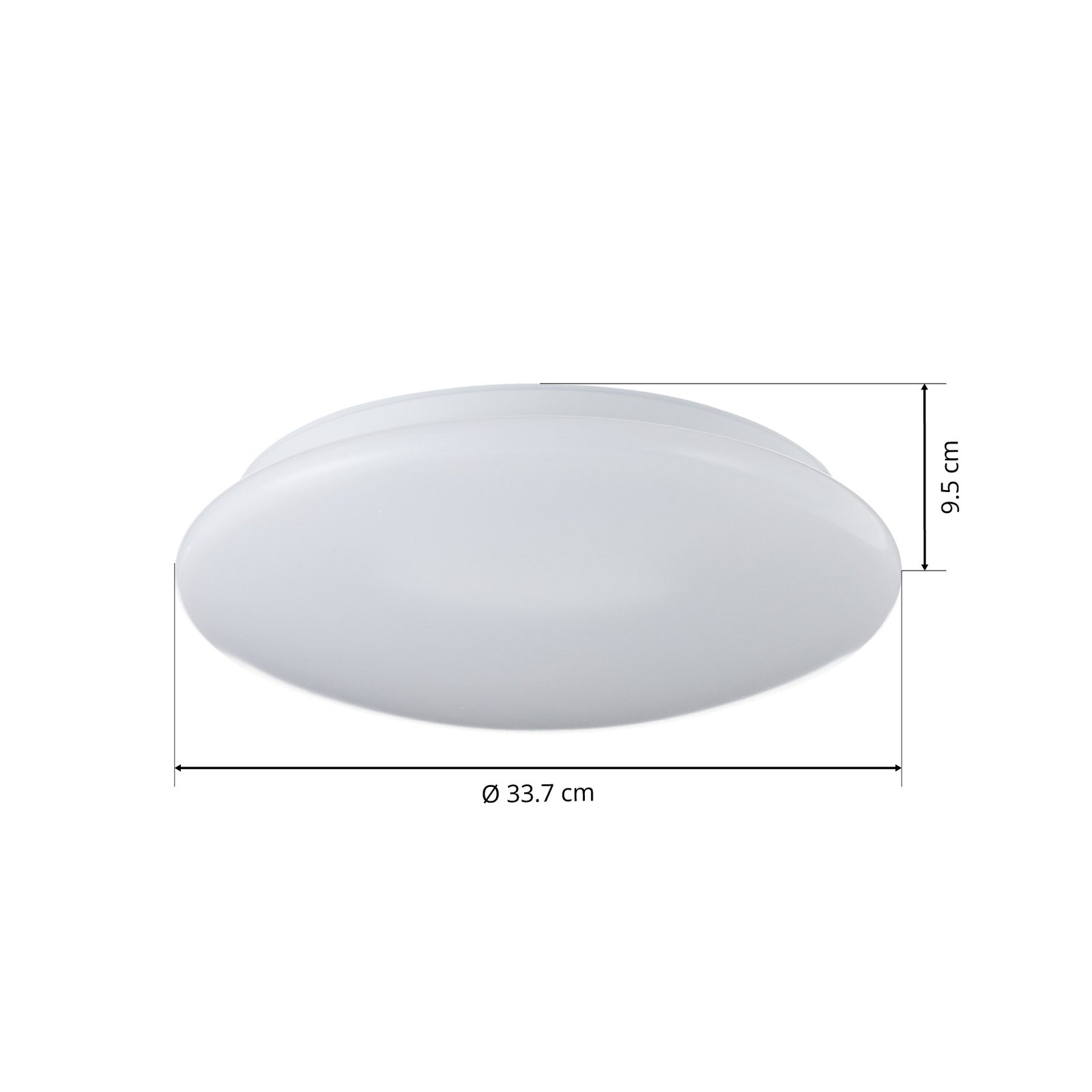 LED plafondlamp Porz IP44 HF-sensor, wit