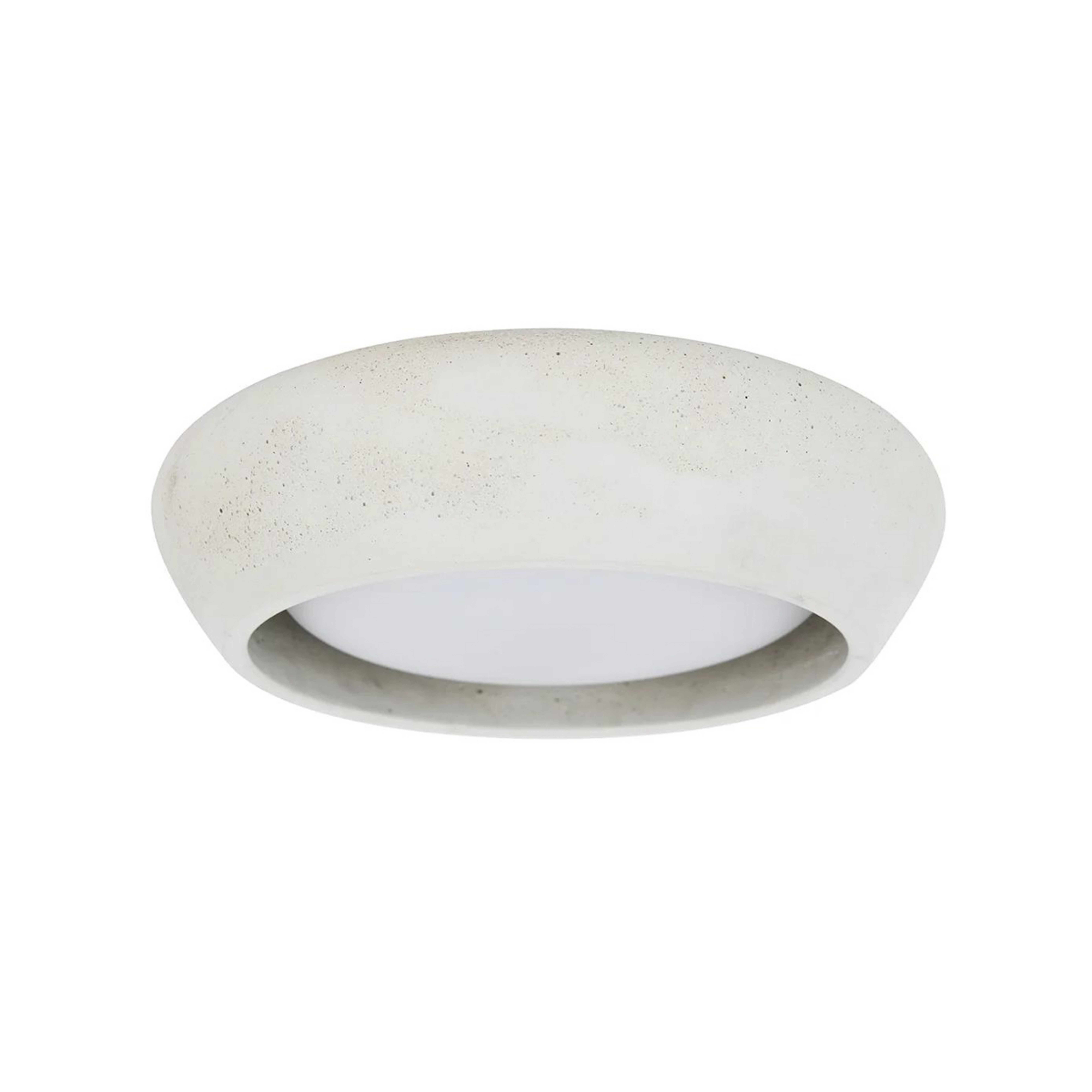 Stropní světlo Fjord, světle šedé, sádra, Ø 28 cm, GX53 – Beacon