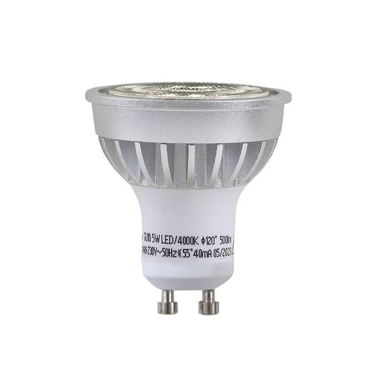 Lindby réflecteur LED, GU10, 5 W, opale, 4.000 K, 55