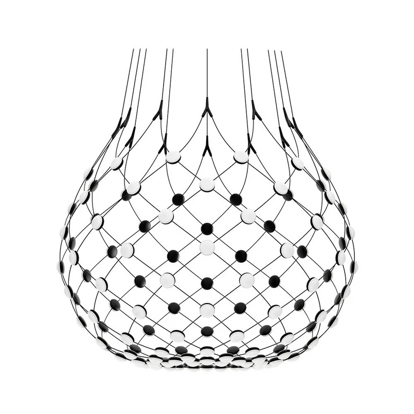 Luceplan - Mesh Pendelleuchte Ø100xH90 3m w/Wireless Kit Black