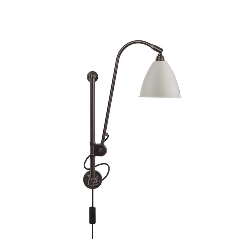 GUBI – Bestlite BL5 Wandlampe, Ø 16 cm, schwarz/messing/weiß