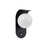 Applique d'extérieur LED Lindby Lacie, capteur, noir/blanc