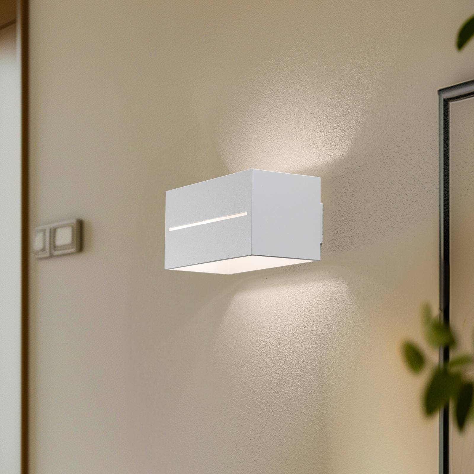 Euluna Aceline Wandleuchte, Up- und Downlight weiß günstig online kaufen