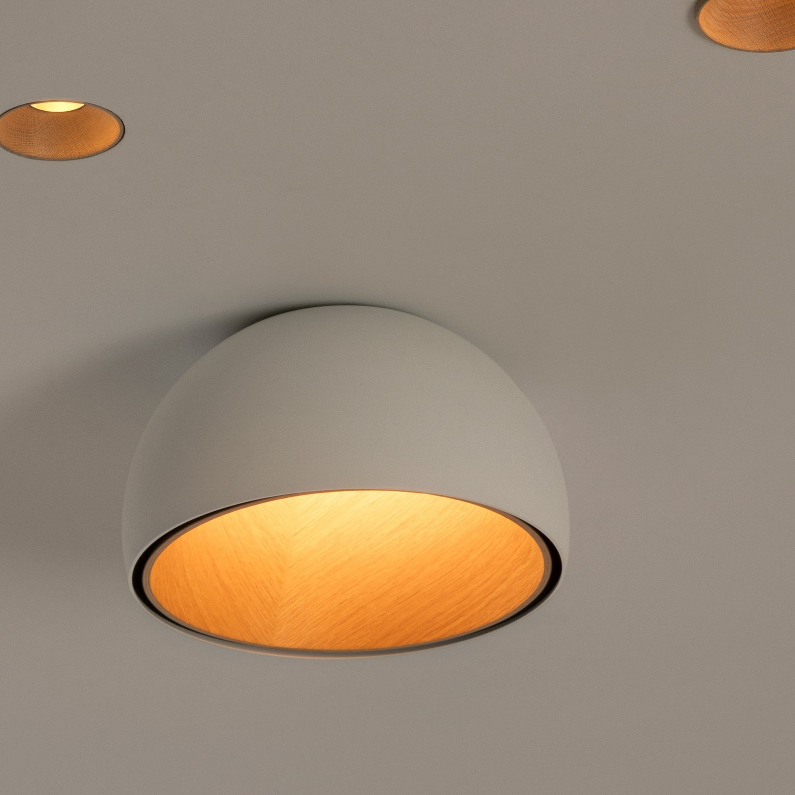 Duo 4874 LED-loftslampe, creme - Vibia