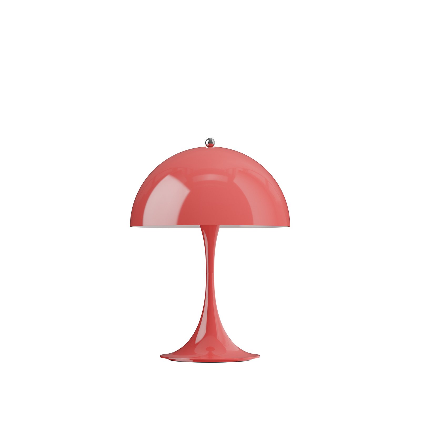 LED-Akkulampe Panthella 250 korallenrot IP44 Louis Poulsen