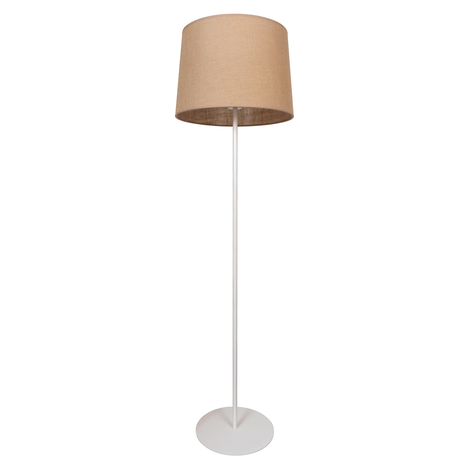 Lampa stojąca Jute, brązowa, 150cm