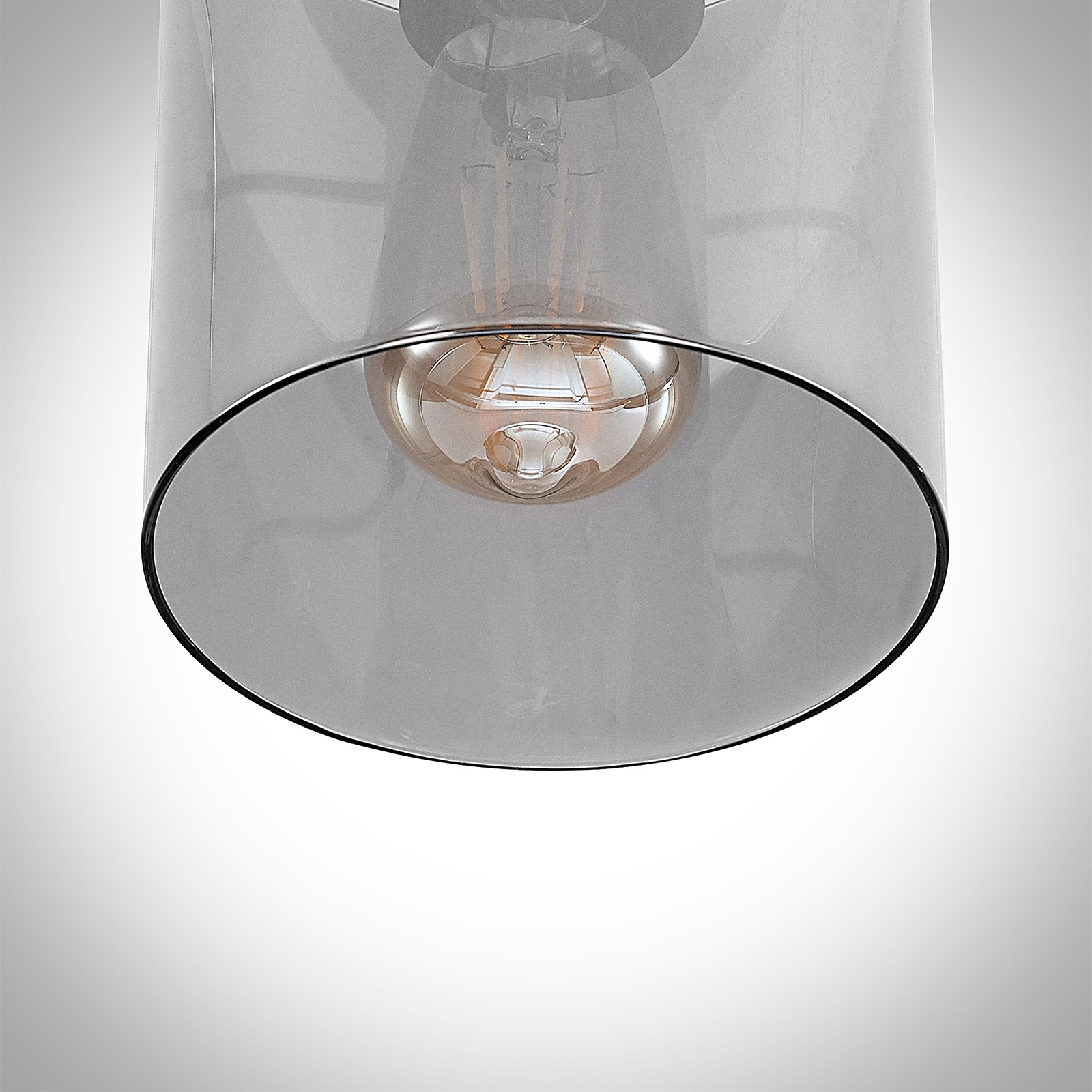 Lindby Kourtney loftlampe med glasskærm