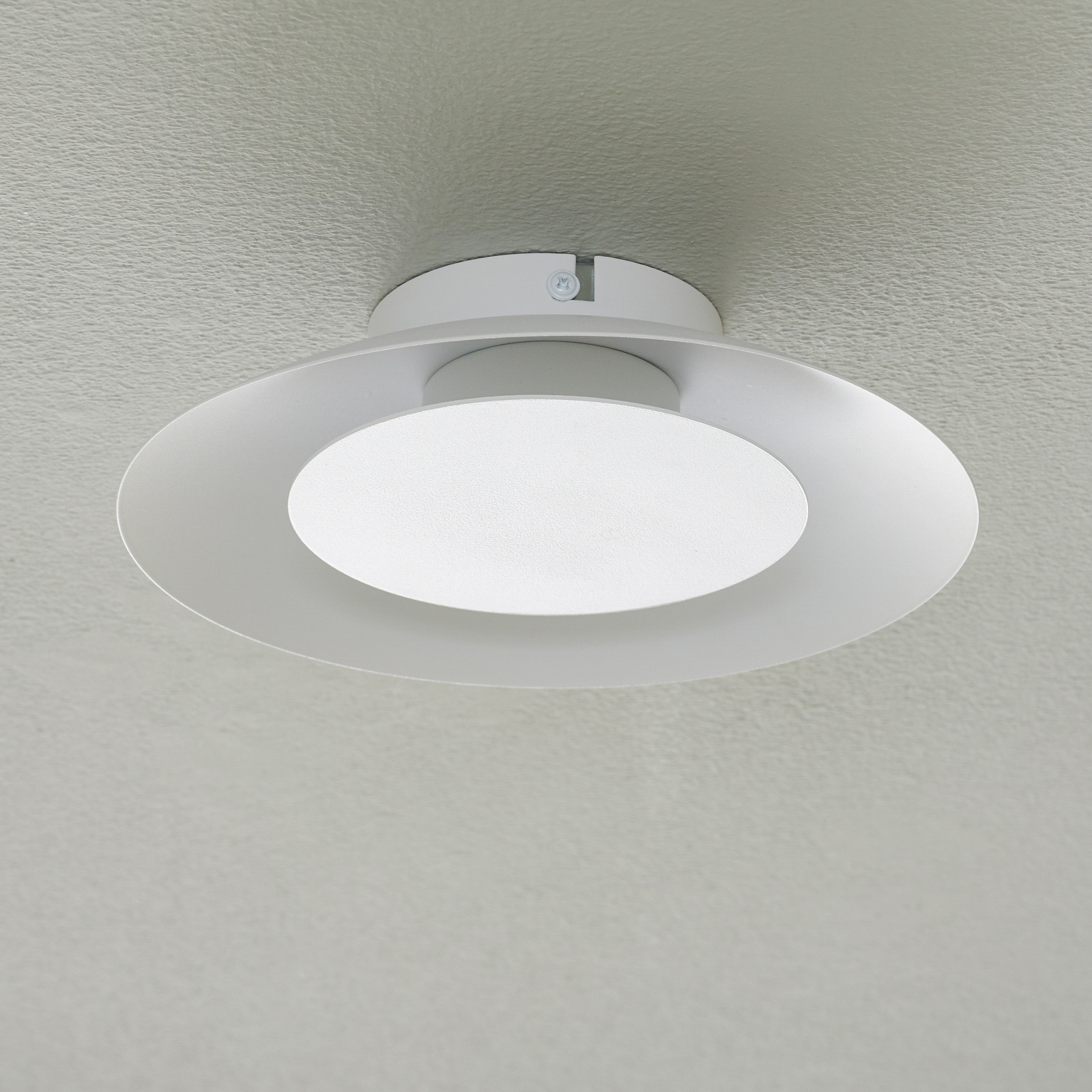 voorzichtig Gooey water LED plafondlamp Foskal in wit | Lampen24.be