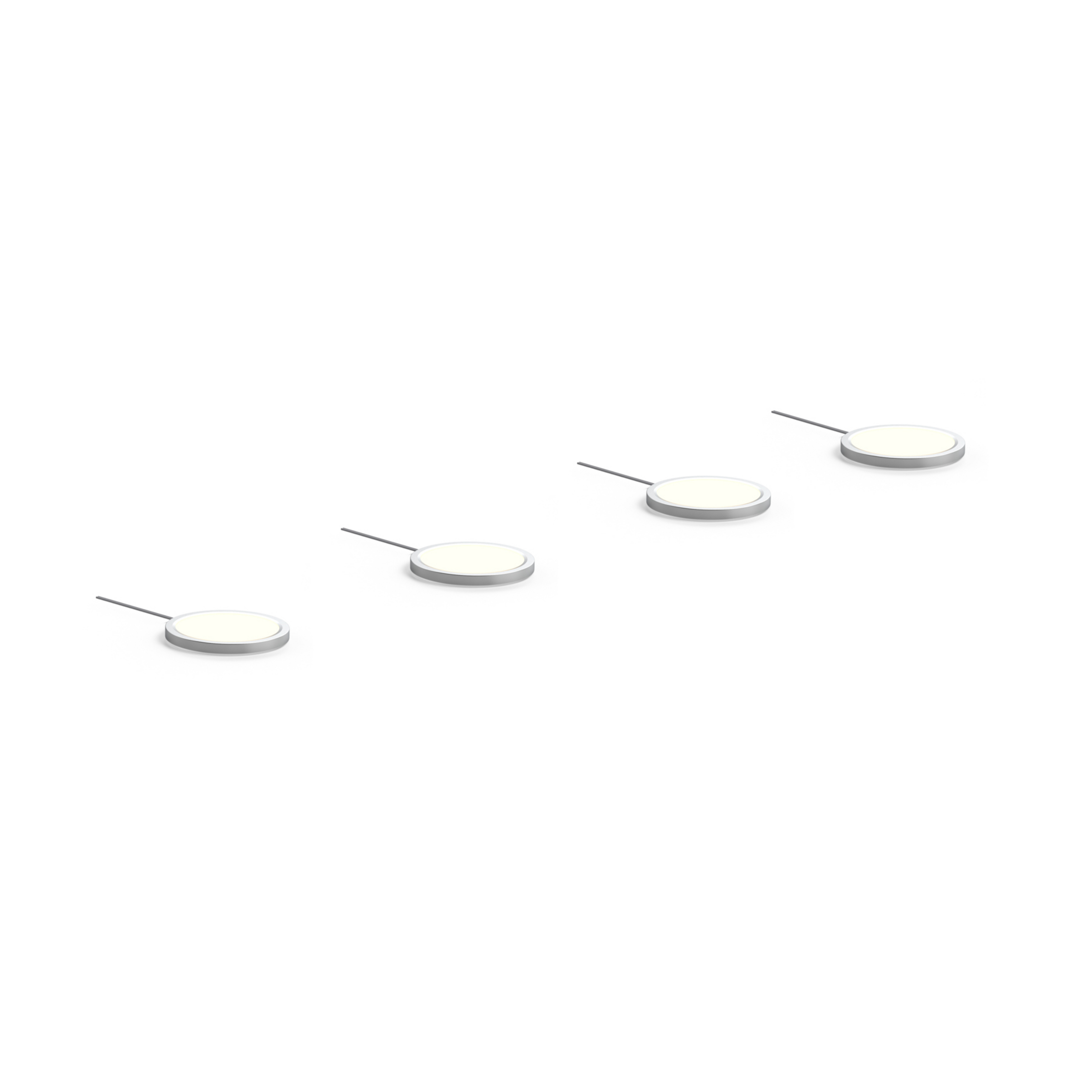 Prios Jopos LED-Möbelaufbauleuchte im 4er-Set