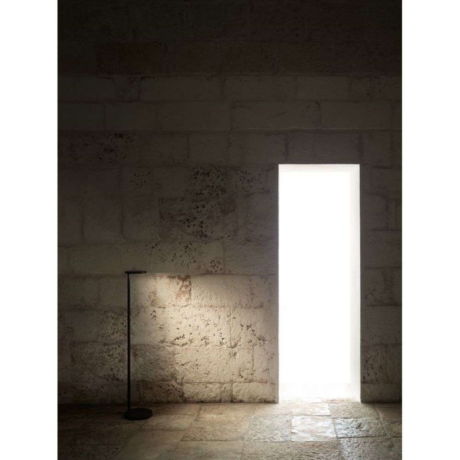 Oblique F Gulvlampe 2700K Matt White FLOS - Stue - Aluminium