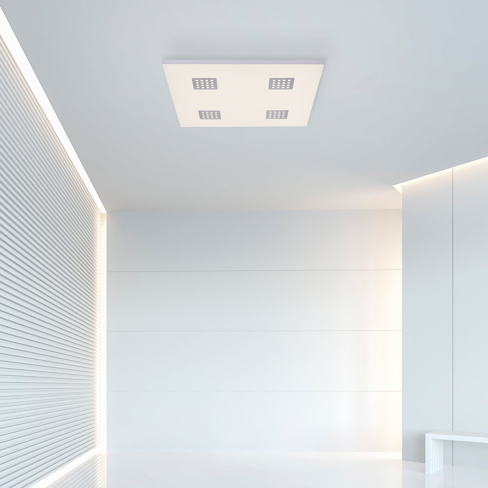 Neo LED-Deckenleuchte, 62 cm, alu, CCT, Fernbedienung - PURE Neo LED-Deckenleuchte, 62 cm, alu, CCT, Fernbedienung - PURE