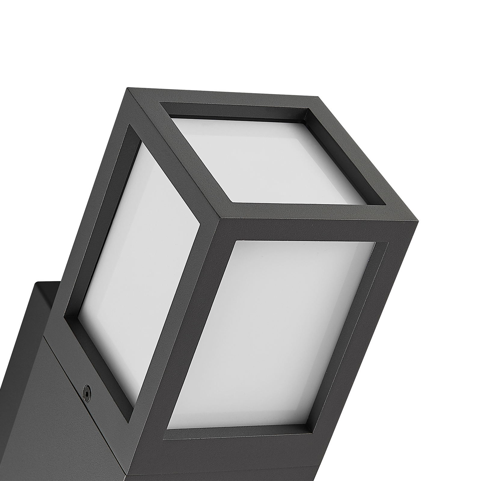 Außenwandleuchte Facado 2 Square, Alu, dunkelgrau, E27