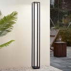 Lucande Thorvid LED outdoor light, height 180 cm, black