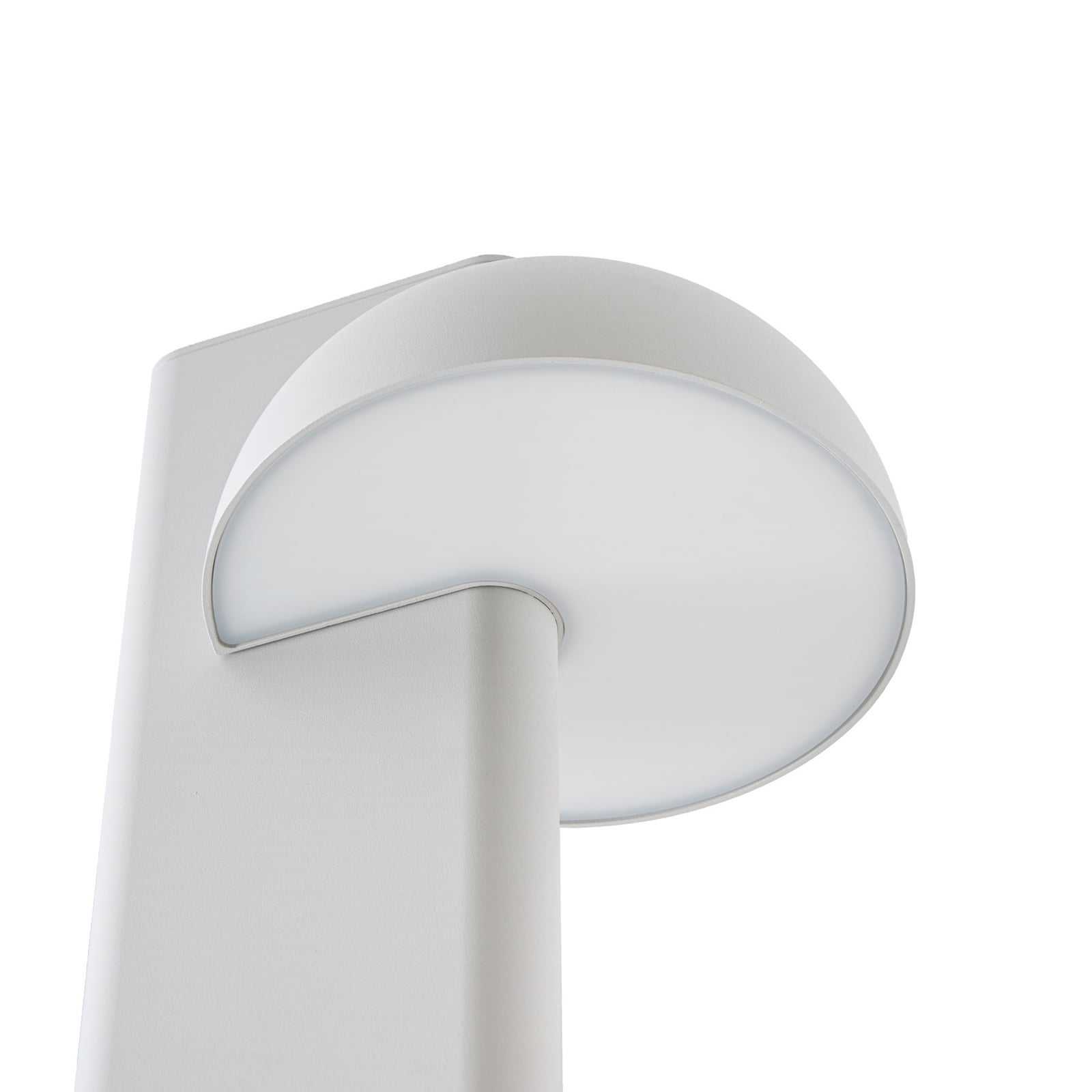 Velira LED buitenlamp, 3-lamps, 220 cm, IP44, lichtgrijs, metaal - Lucande