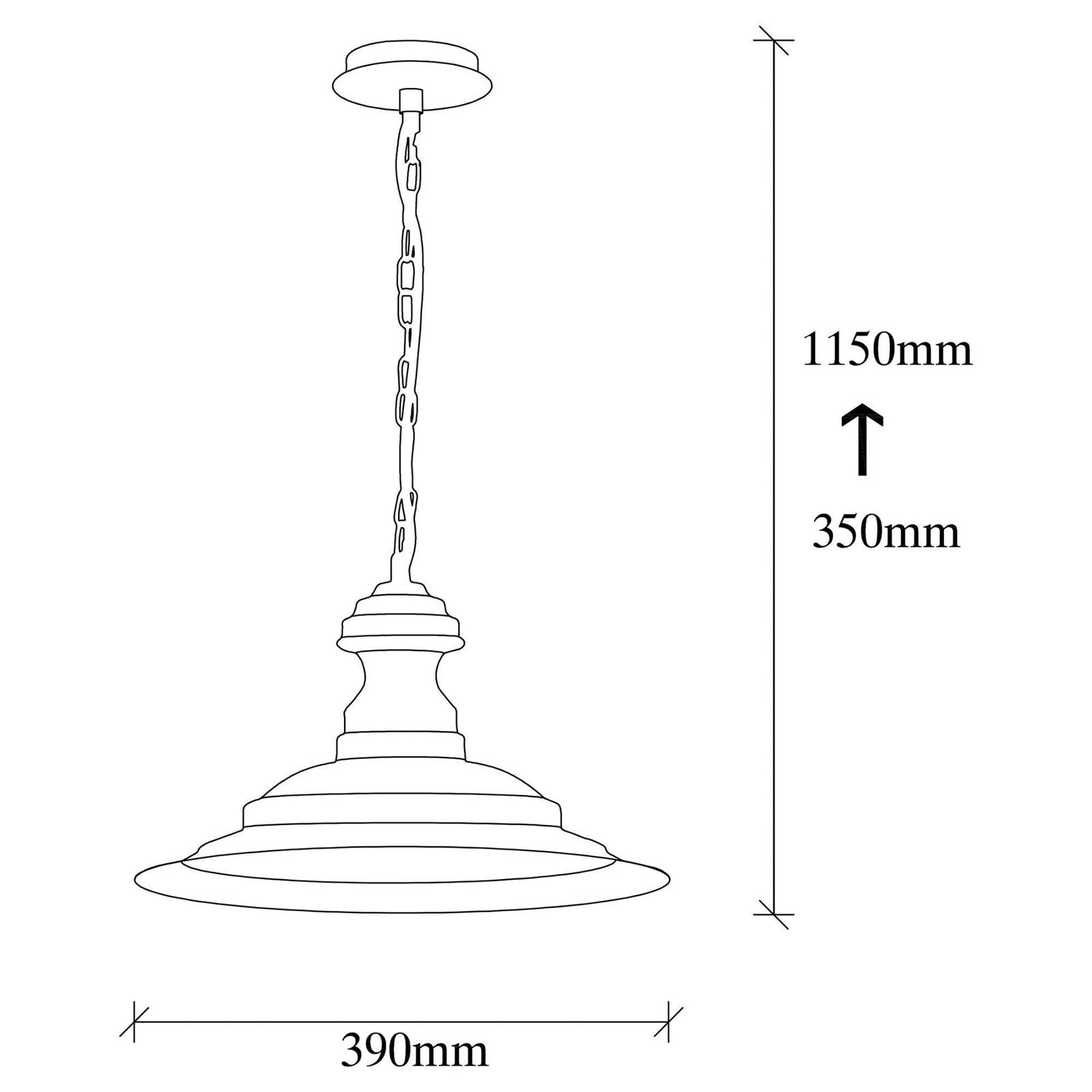 Lampa wisząca Sivani MR-637, złoty antyk, metal, Ø 39 cm